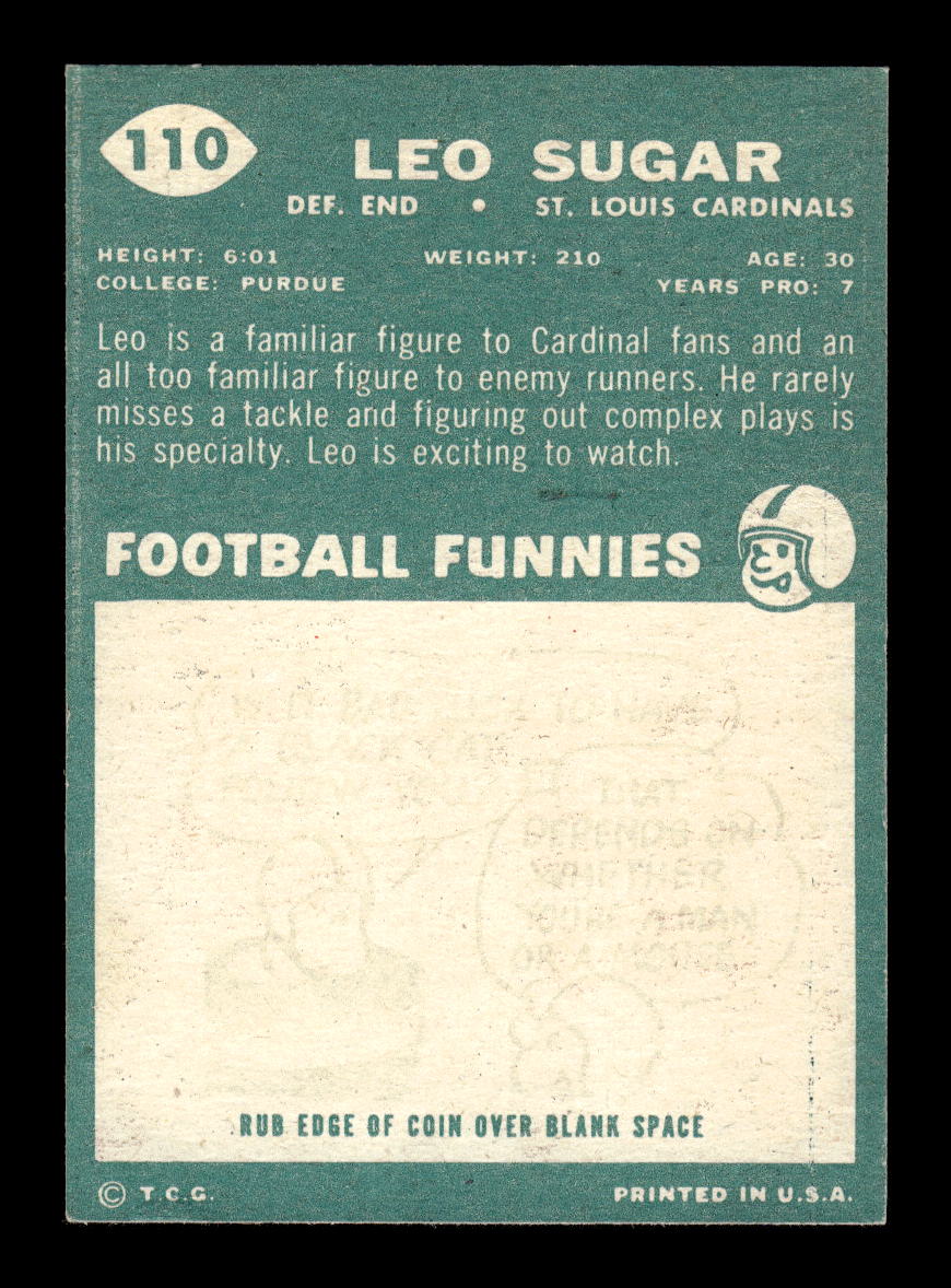 1960 Topps #110 Leo Sugar St. Louis Cardinals VGEX HOF10010955