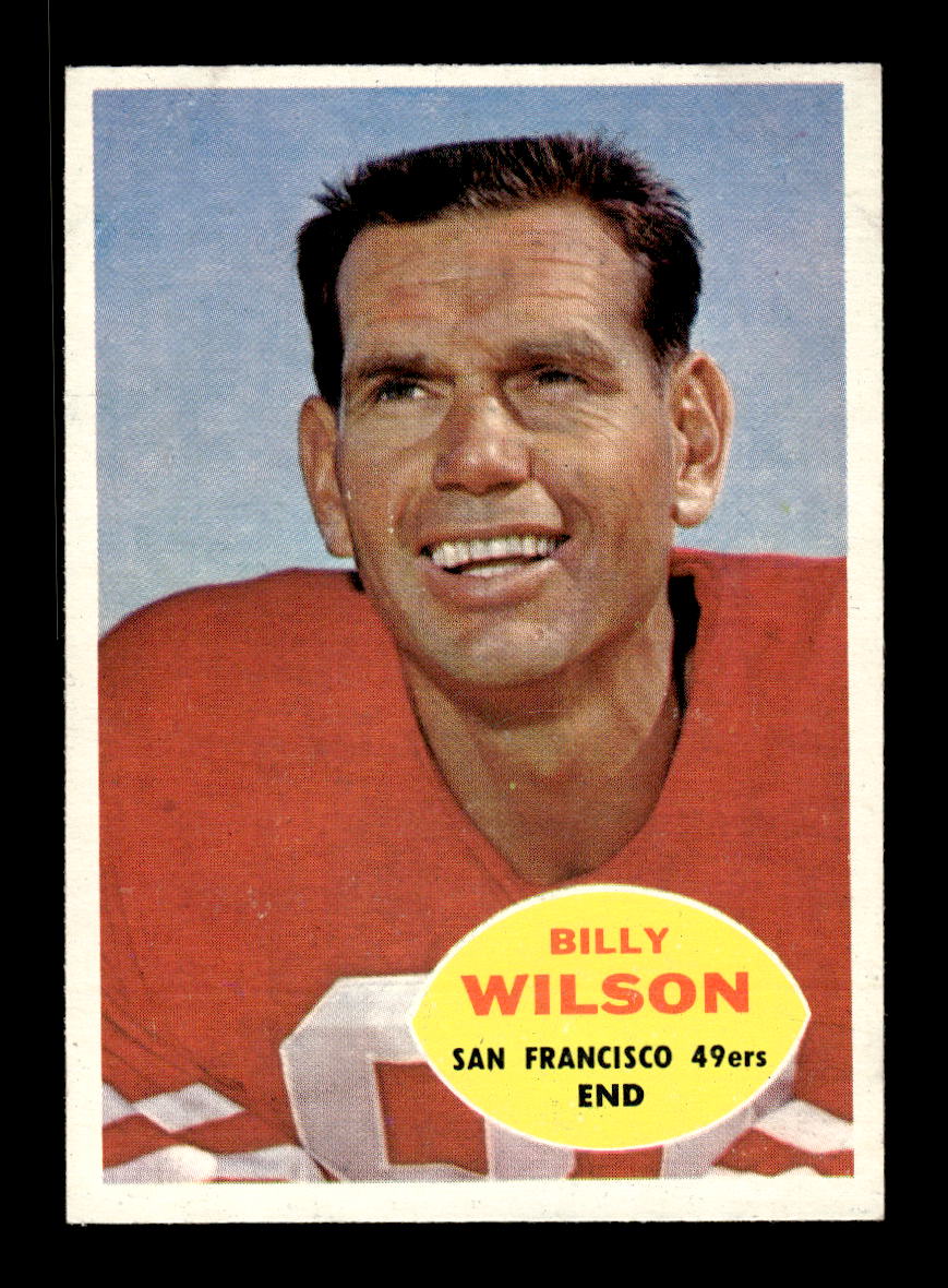1960 Topps #117 Billy Wilson San Francisco 49ers VGEX HOF10010957