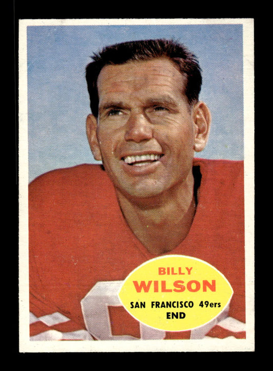 1960 Topps #117 Billy Wilson San Francisco 49ers VGEX HOF10010957