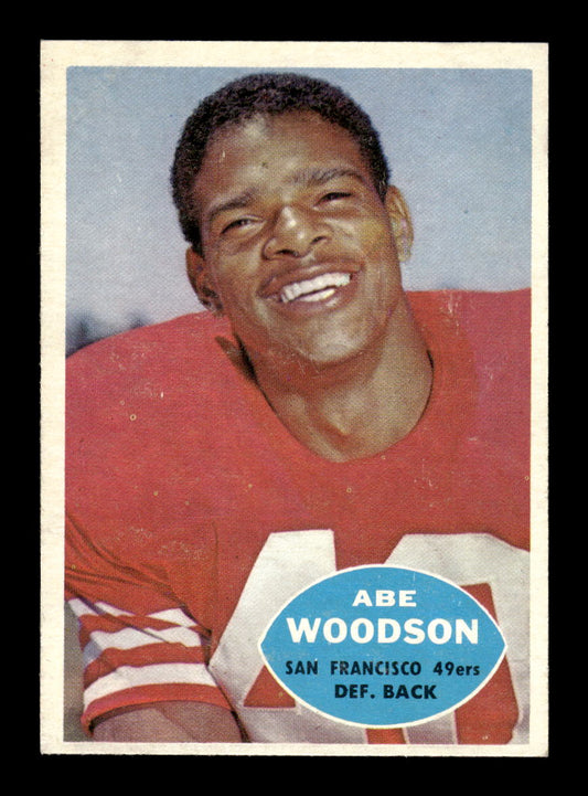 1960 Topps #120 Abe Woodson San Francisco 49ers VGEX HOF10010959