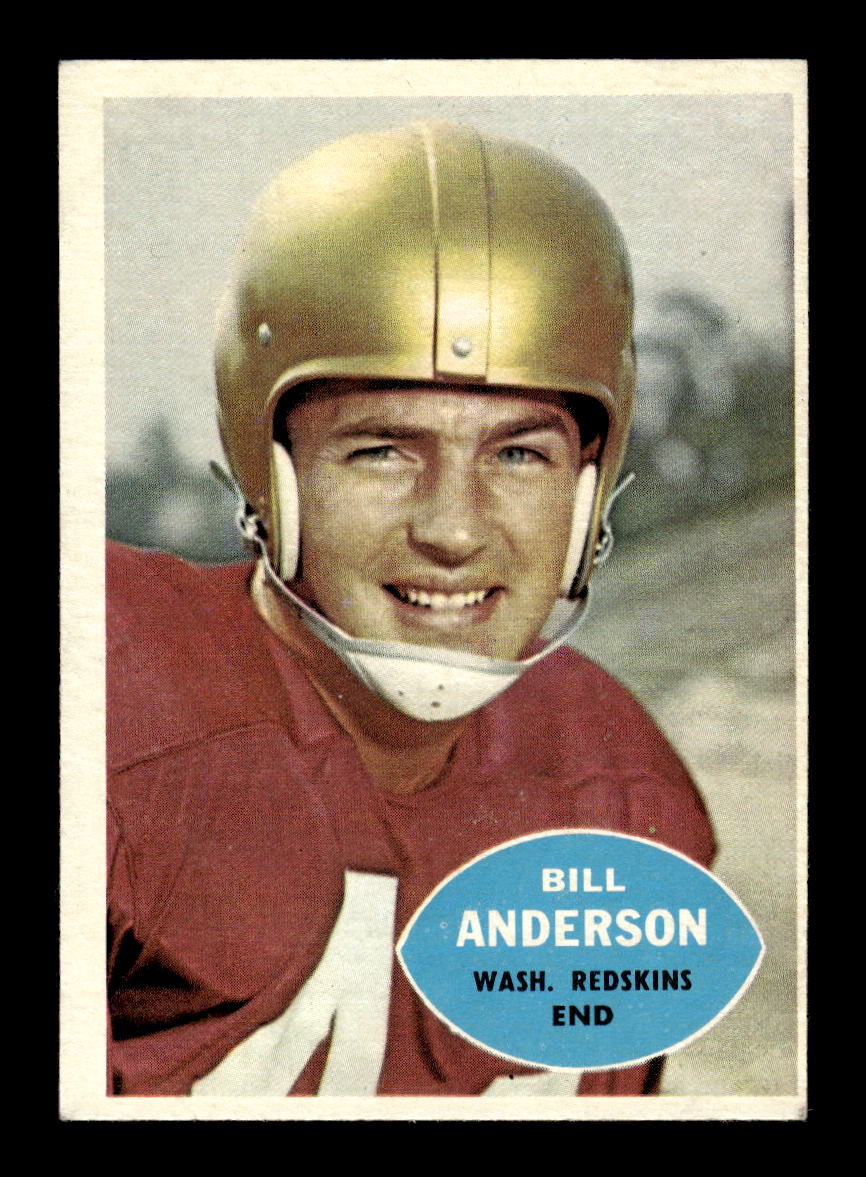 1960 Topps #126 Bill Anderson Washington Redskins VGEX HOF10010963
