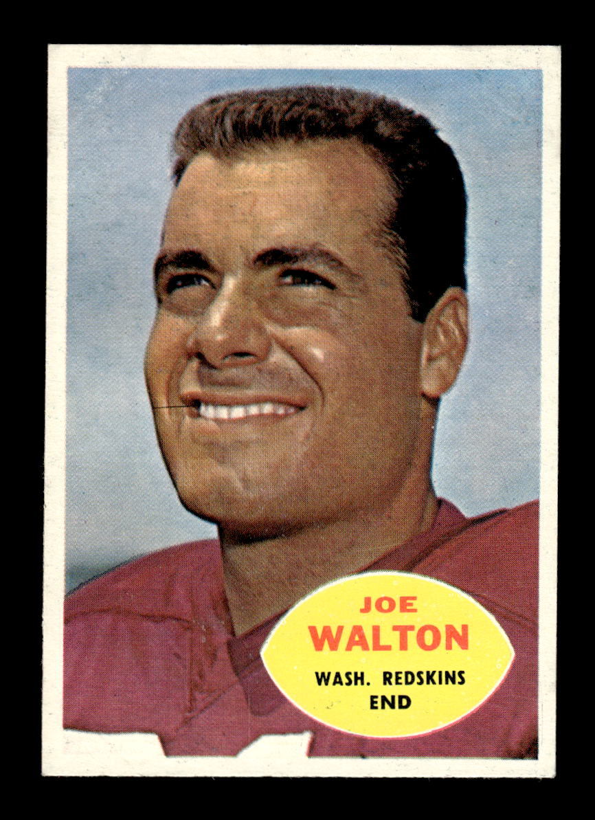 1960 Topps #127 Joe Walton Washington Redskins VGEX HOF10010964