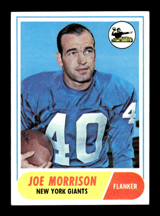 1968 Topps #211 Joe Morrison New York Giants EX HOF10010969