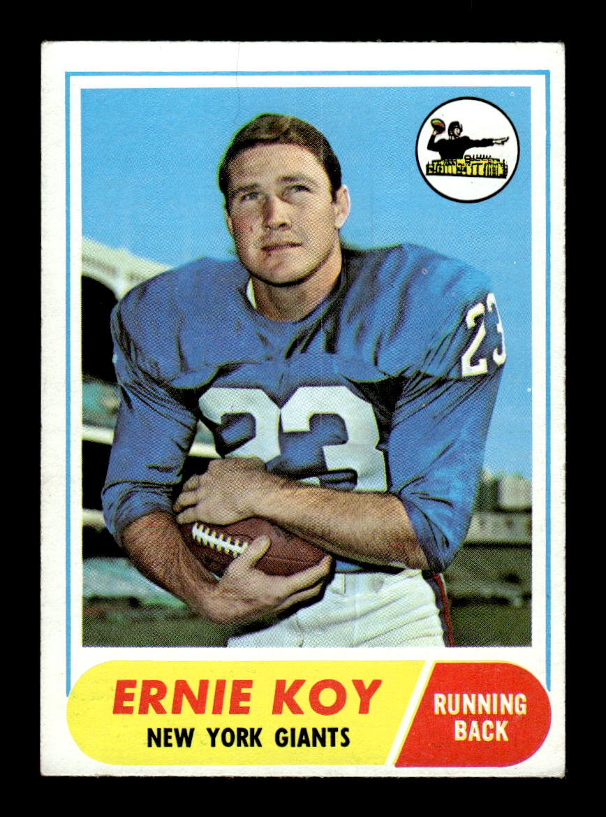 1968 Topps #5 Ernie Koy New York Giants EX HOF10010971