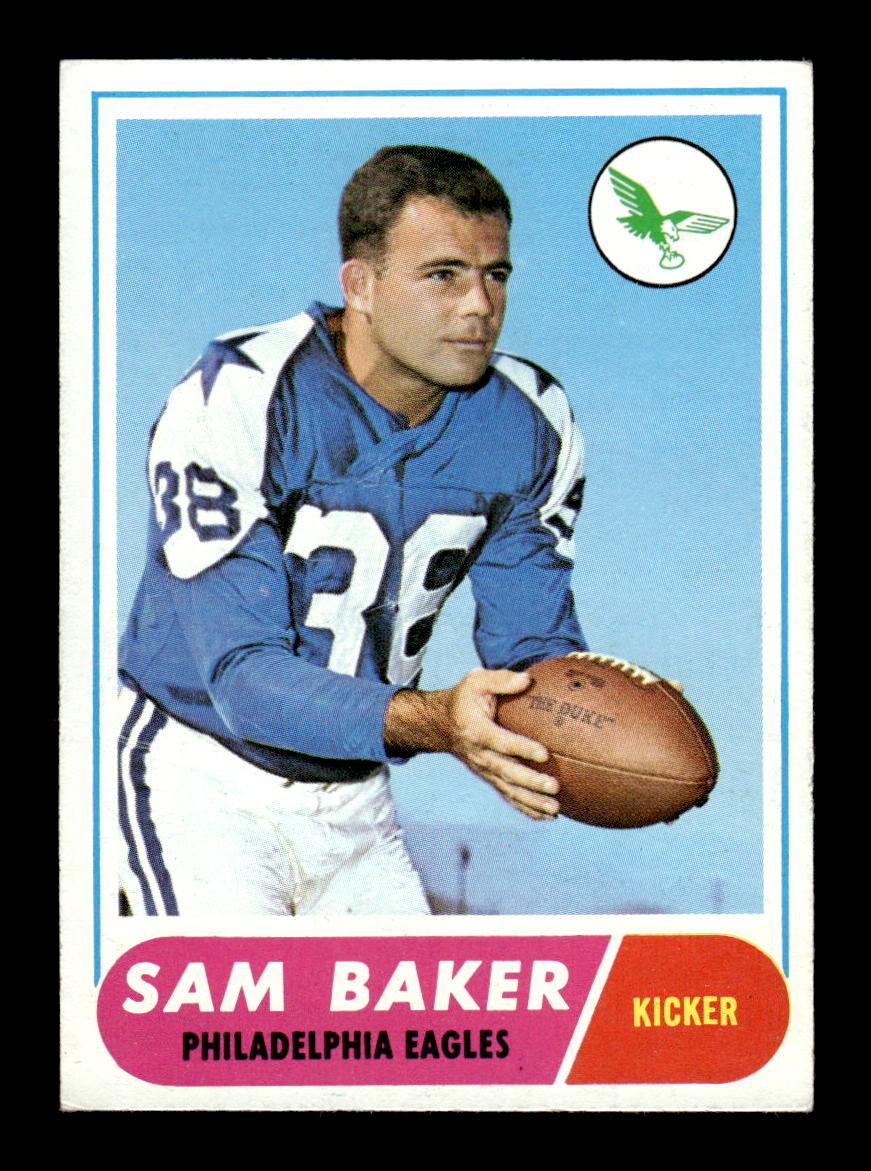 1968 Topps #32 Sam Baker Philadelphia Eagles EX HOF10010972