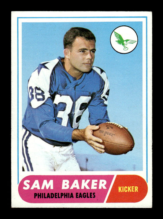 1968 Topps #32 Sam Baker Philadelphia Eagles EX HOF10010972
