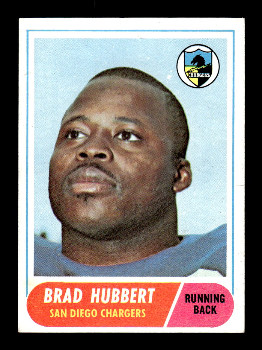 1968 Topps #141 Brad Hubbert San Diego Chargers EX HOF10010980