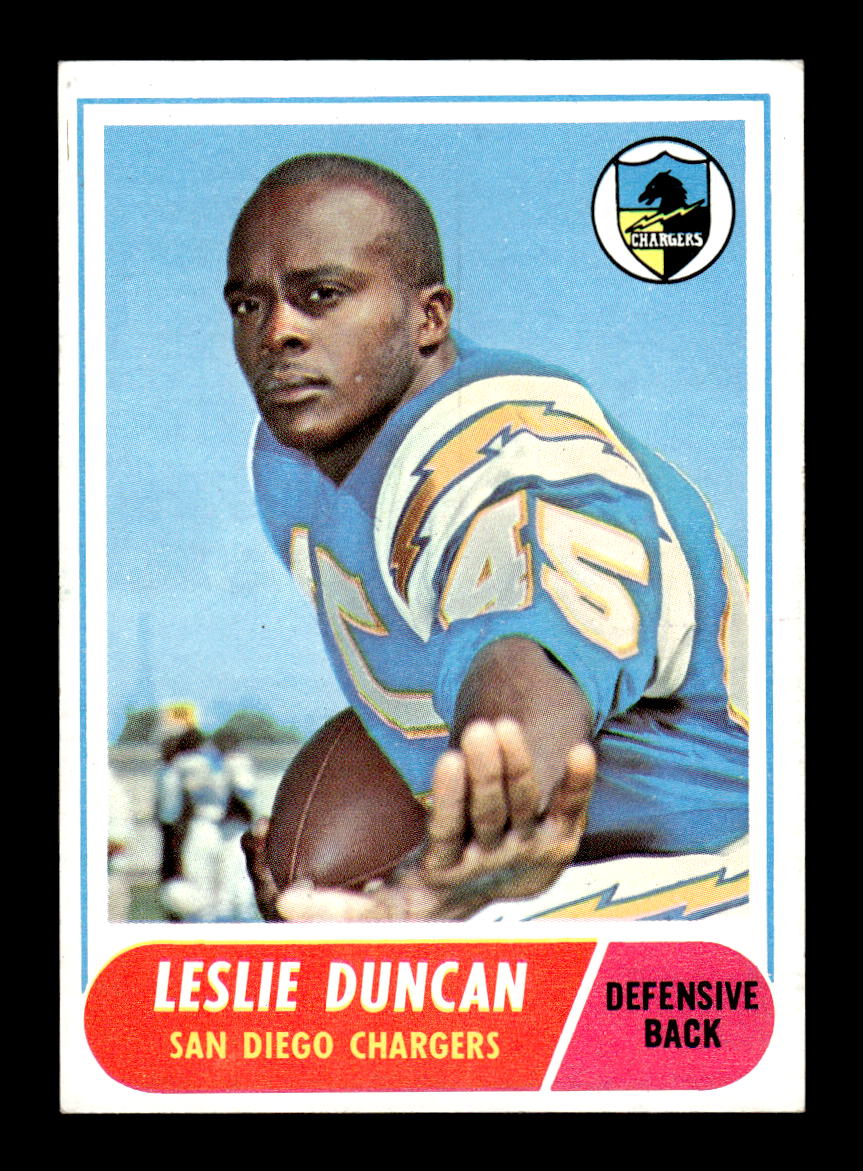 1968 Topps #167 Leslie Duncan San Diego Chargers EX HOF10010981