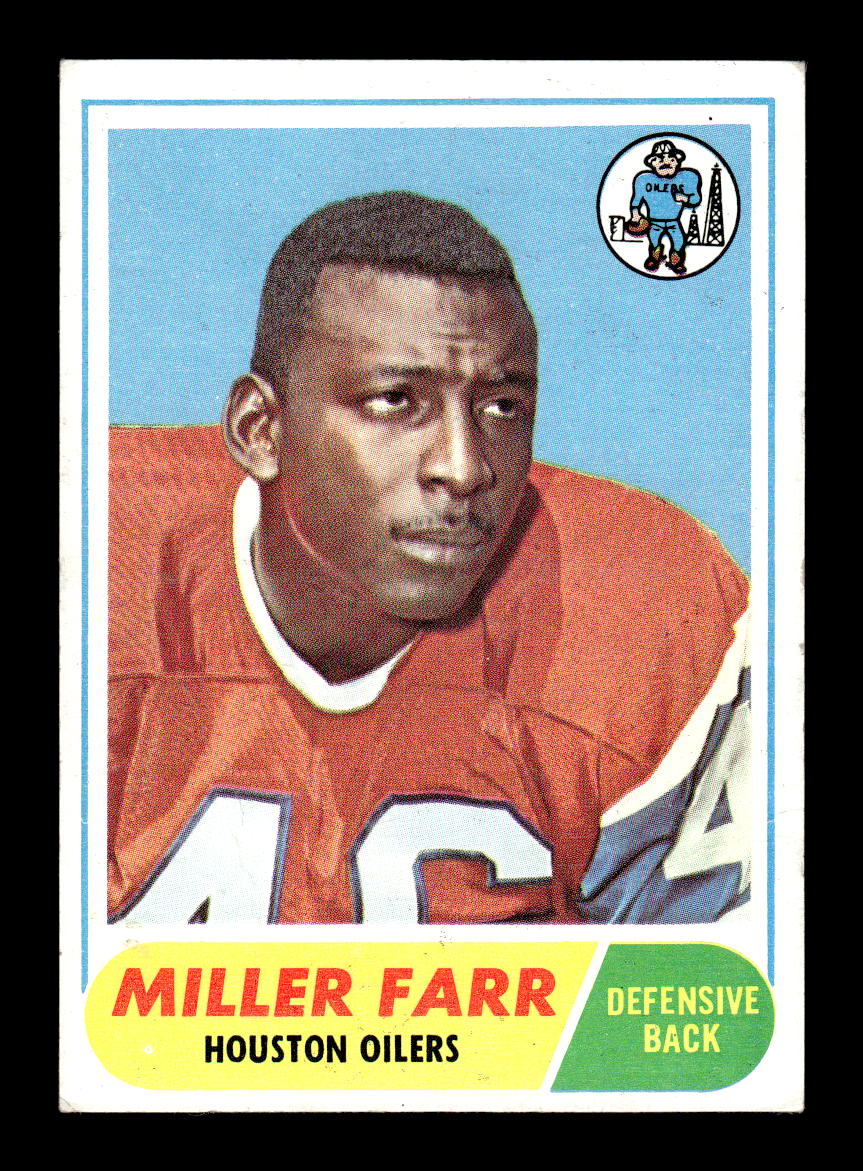 1968 Topps #172 Miller Farr Houston Oilers G/VG HOF10010983