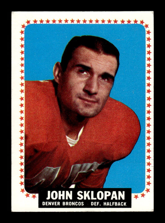 1964 Topps #60 John Sklopan Denver Broncos EX HOF10010996