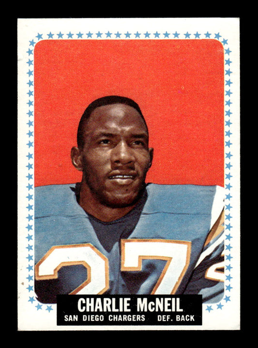 1964 Topps #166 Charlie McNeil San Diego Chargers EX HOF10011010
