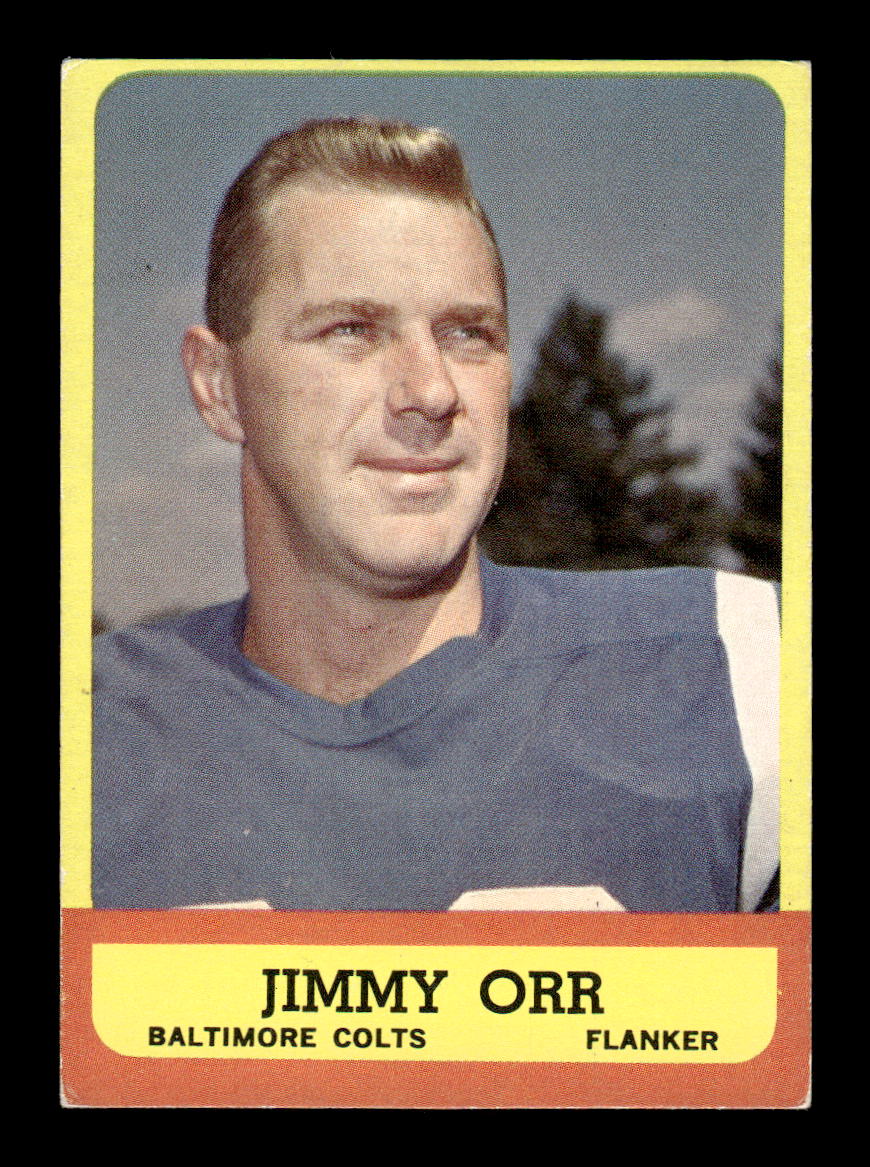 1963 Topps #3 Jimmy Orr Baltimore Colts EX HOF10011011