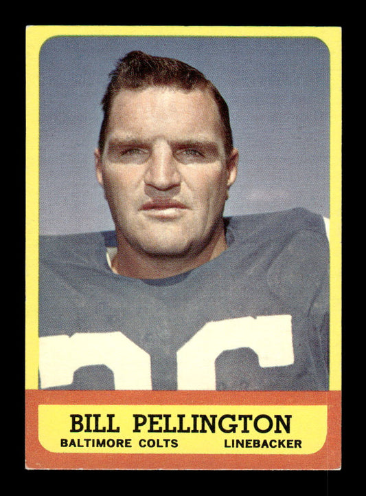 1963 Topps #10 Bill Pellington Baltimore Colts EX HOF10011014