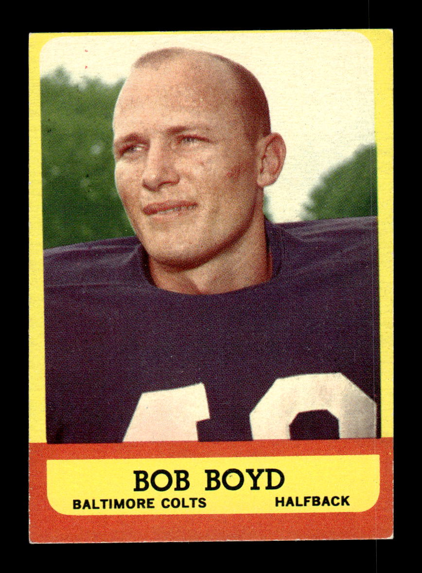 1963 Topps #11 Bob Boyd Baltimore Colts EX HOF10011016