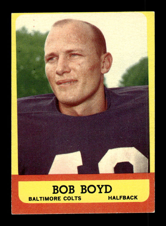 1963 Topps #11 Bob Boyd Baltimore Colts EX HOF10011016