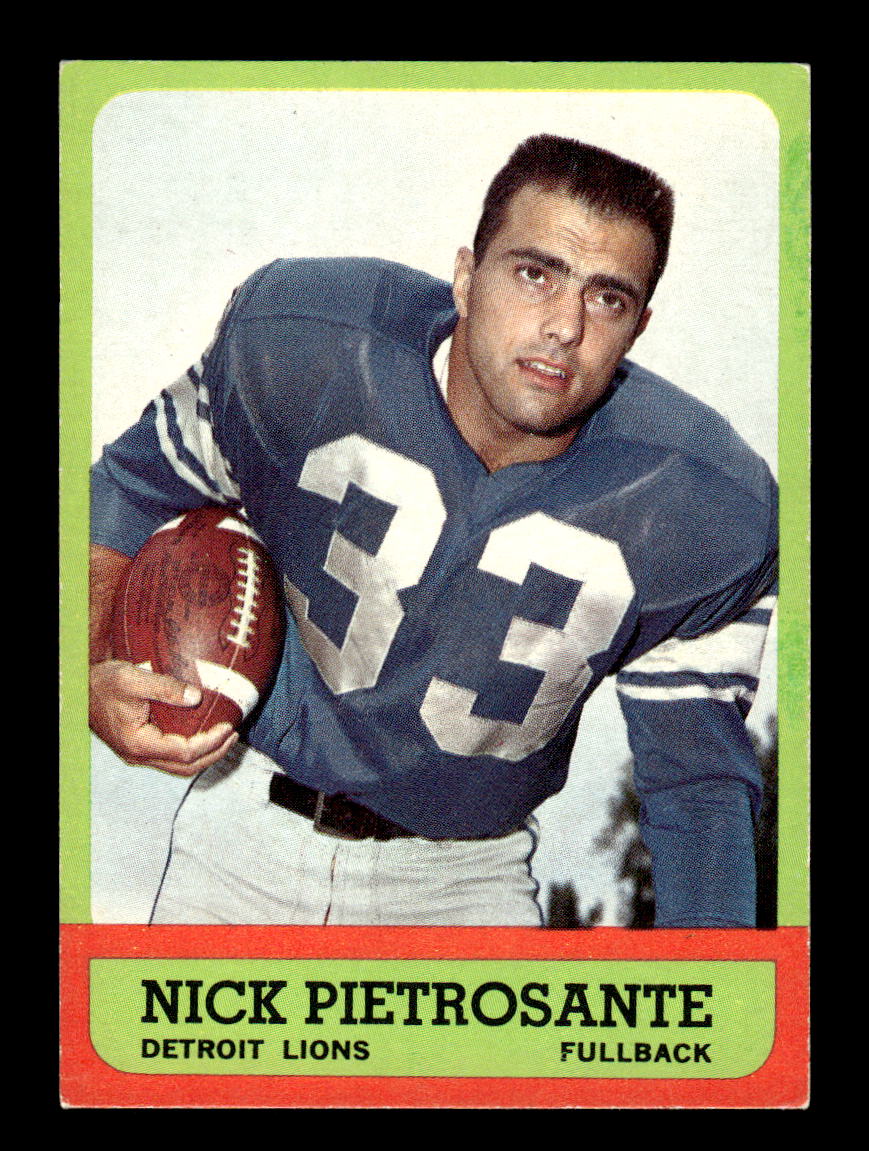 1963 Topps #27 Nick Pietrosante Detroit Lions EX HOF10011019