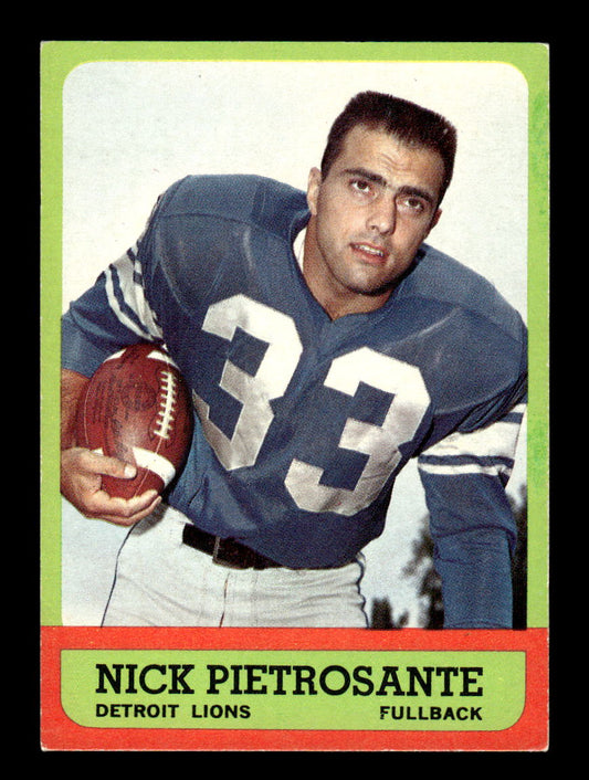 1963 Topps #27 Nick Pietrosante Detroit Lions EX HOF10011019
