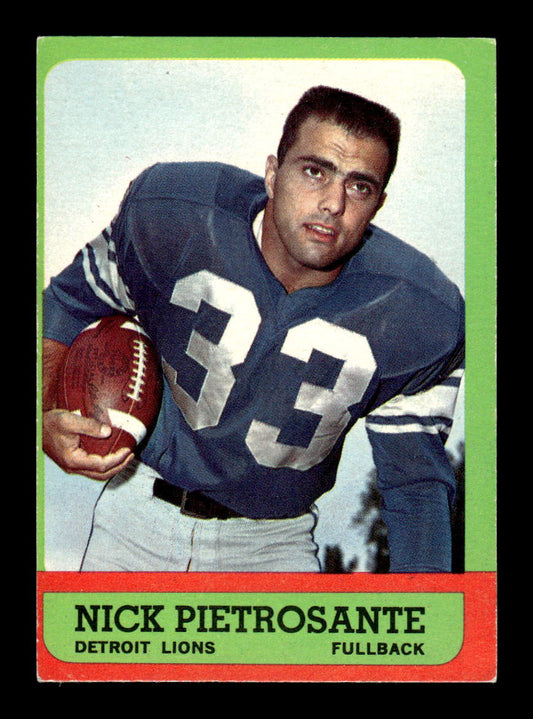 1963 Topps #27 Nick Pietrosante Detroit Lions EX HOF10011020