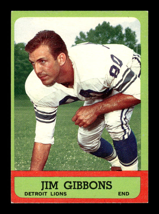 1963 Topps #30 Jim Gibbons Detroit Lions EX HOF10011021
