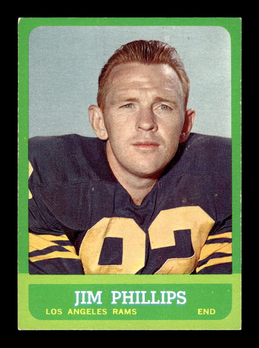 1963 Topps #41 Jim Phillips Los Angeles Rams EX HOF10011023