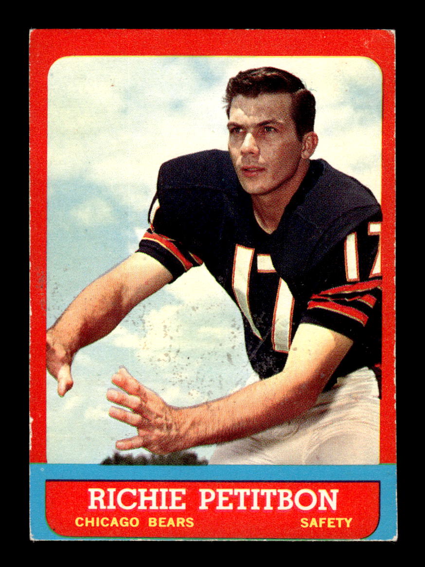 1963 Topps #71 Richie Petitbon Chicago Bears VG HOF10011031