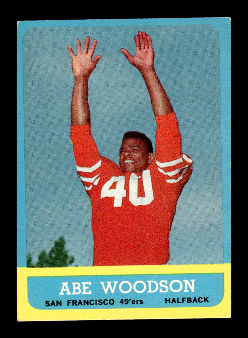 1963 Topps #141 Abe Woodson San Francisco 49ers EXMT HOF10011043