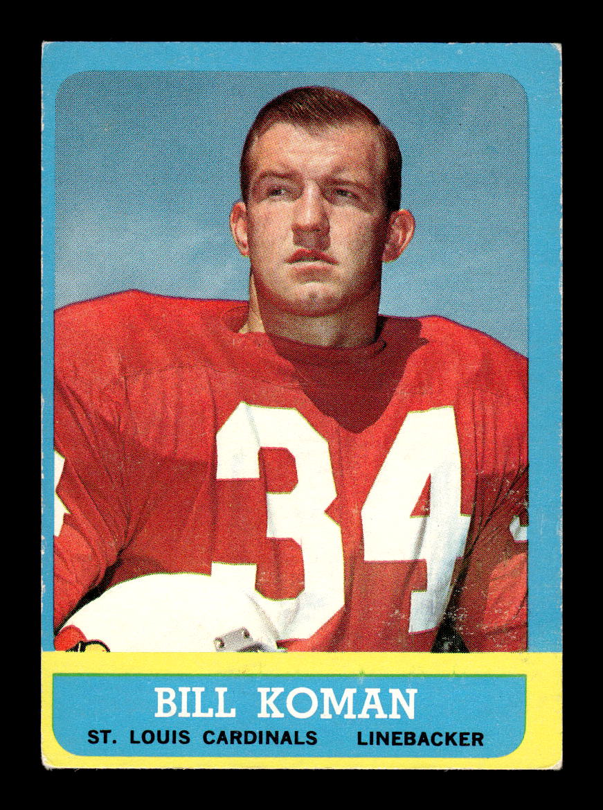 1963 Topps #154 Bill Koman St. Louis Cardinals VGEX HOF10011050