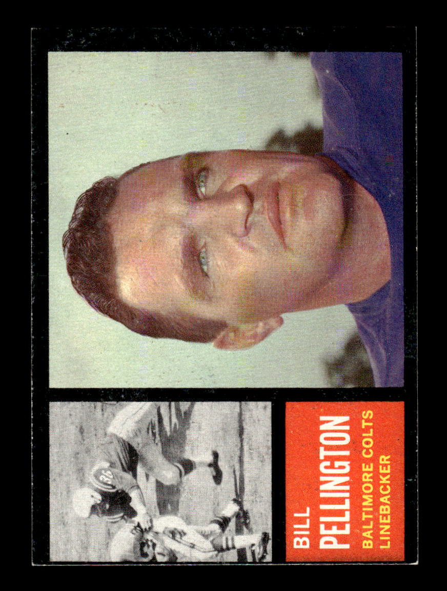 1962 Topps #9 Bill Pellington Baltimore Colts EX HOF10011052