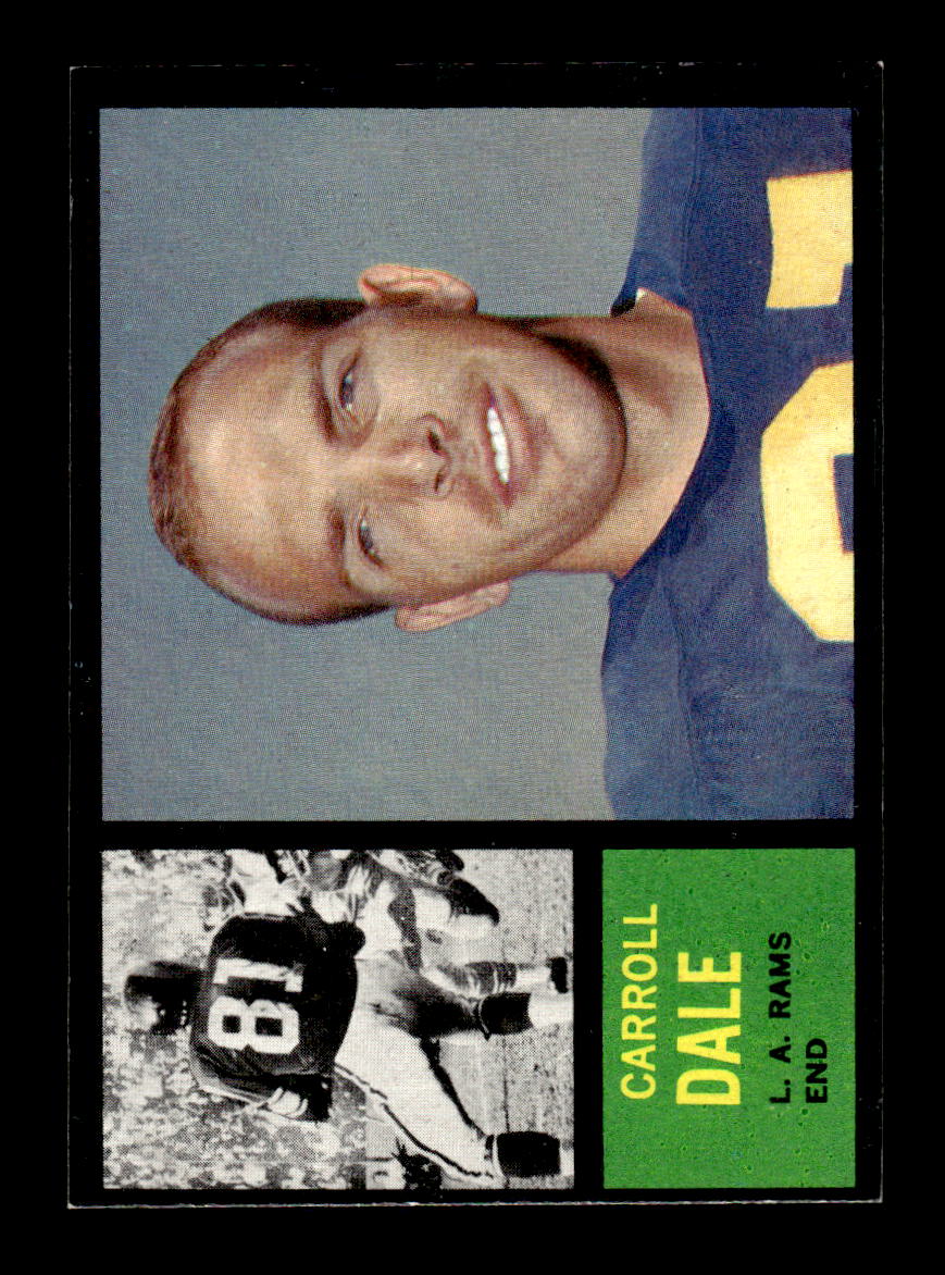 1962 Topps #82 Carroll Dale Los Angeles Rams EX HOF10011057