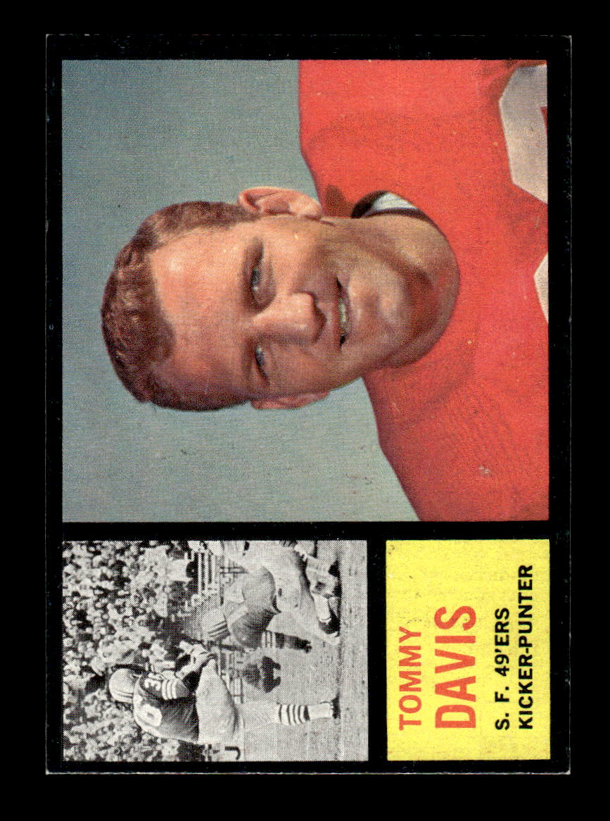 1962 Topps #158 Tommy Davis San Francisco 49ers EX HOF10011067