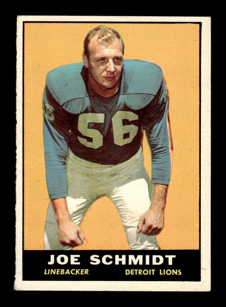 1961 Topps #36 Joe Schmidt Detroit Lions EX HOF10011071