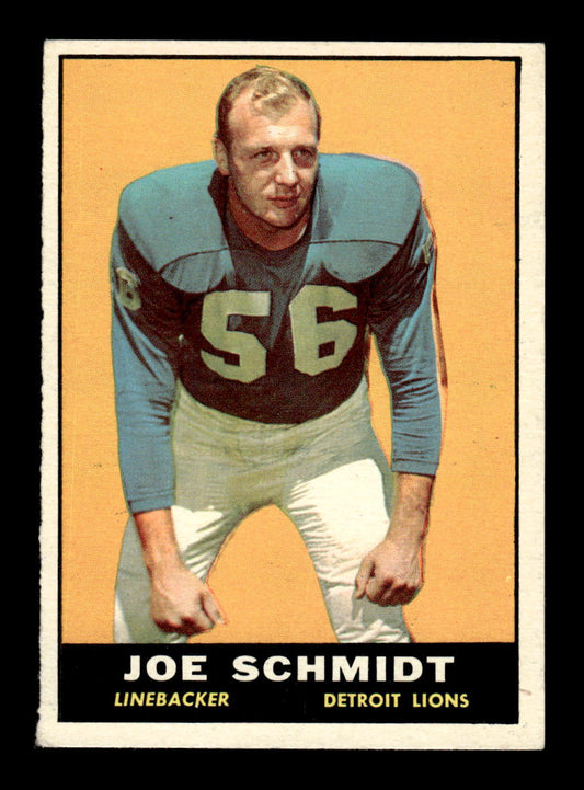 1961 Topps #36 Joe Schmidt Detroit Lions EX HOF10011071