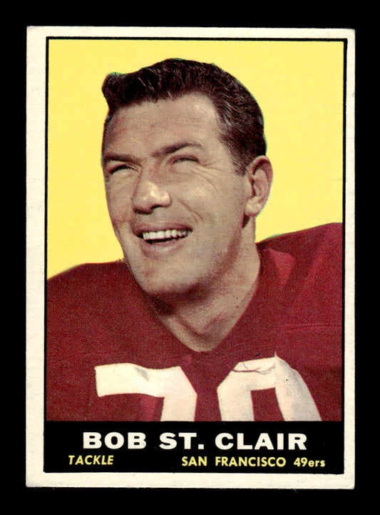1961 Topps #63 Bob St. Clair San Francisco 49ers EX HOF10011072