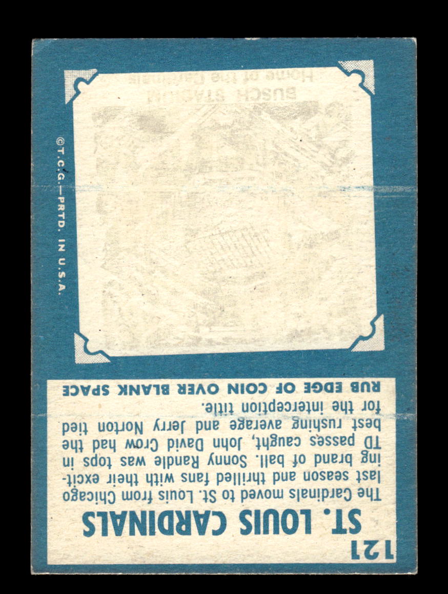 1961 Topps #121 St. Louis Cardinals Team St. Louis Cardinals EX HOF10011080