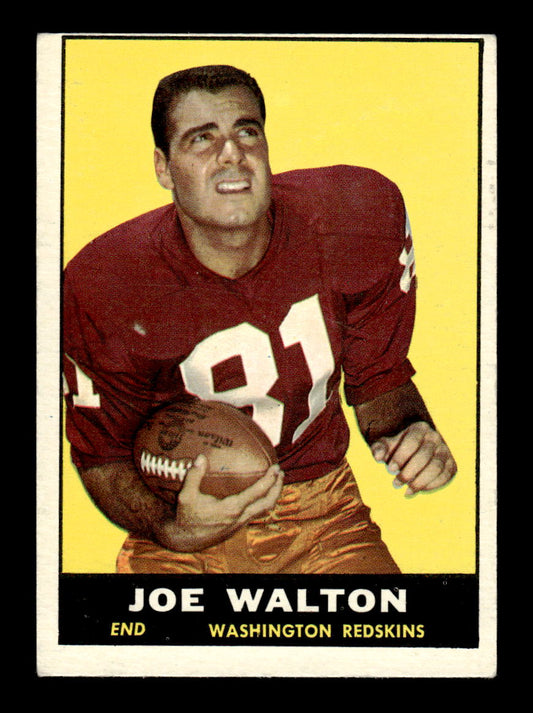 1961 Topps #126 Joe Walton Washington Redskins VGEX HOF10011081