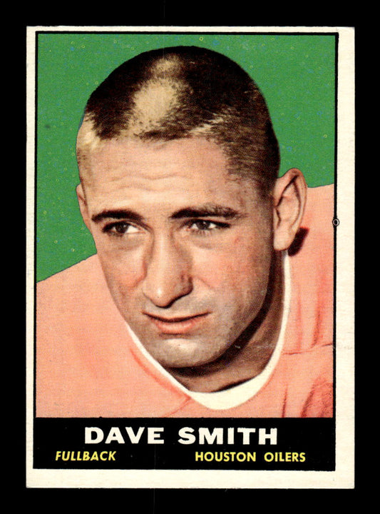 1961 Topps #141 Dave Smith Houston Oilers VGEX HOF10011091