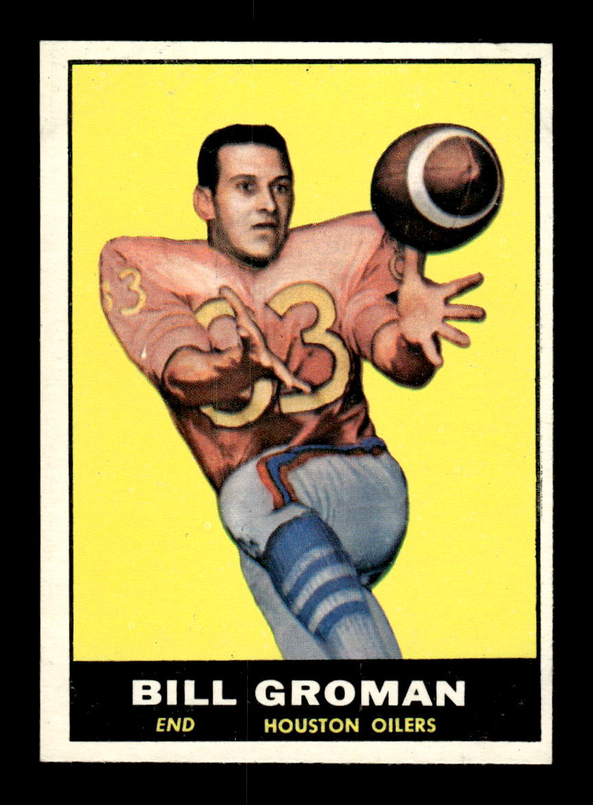 1961 Topps #142 Bill Groman Houston Oilers VGEX HOF10011092