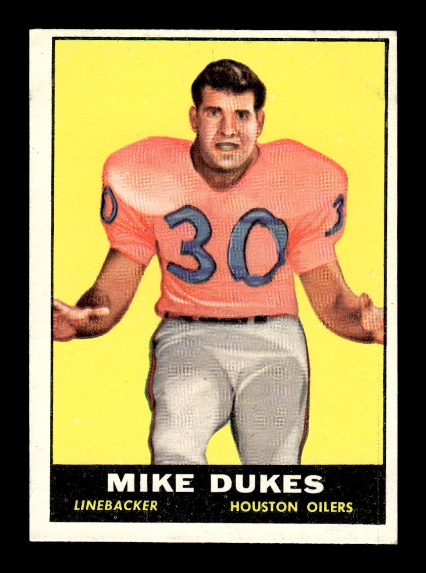 1961 Topps #144 Mike Dukes Houston Oilers VGEX HOF10011094