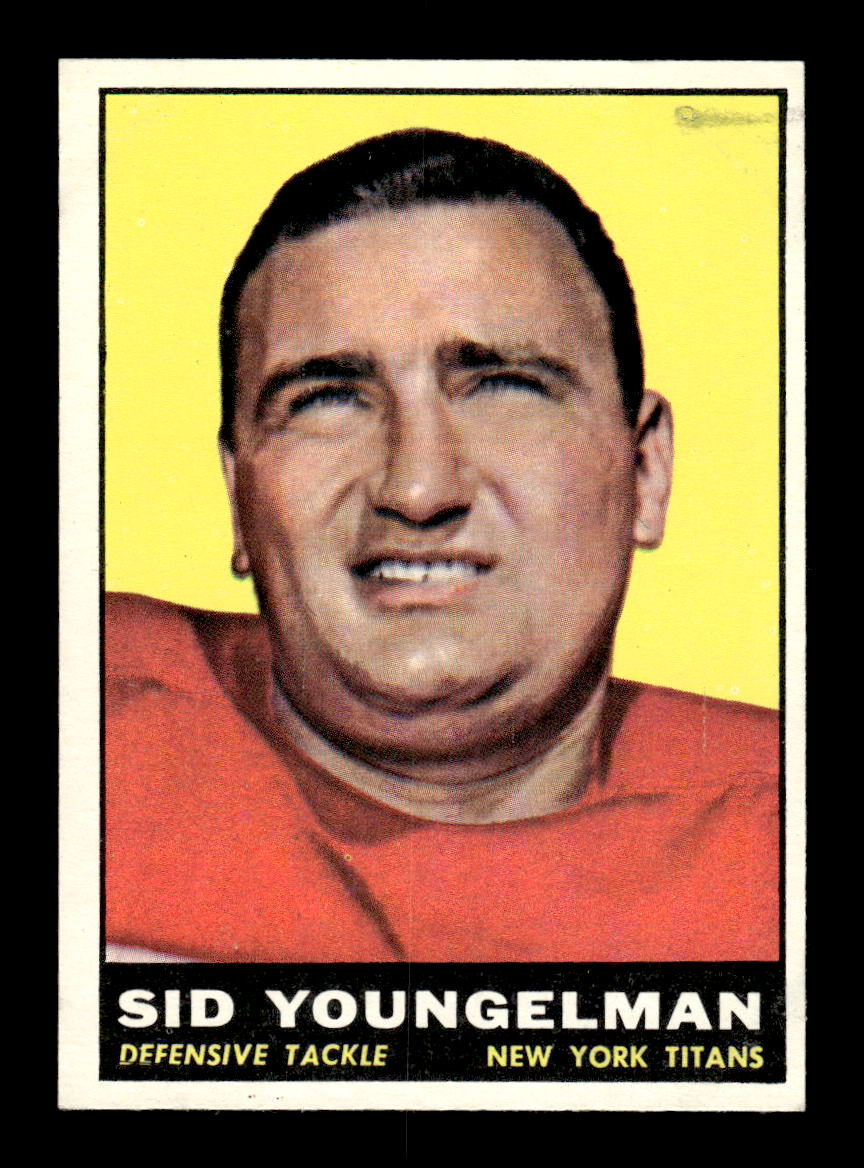 1961 Topps #152 Sid Youngelman New York Titans VGEX HOF10011099