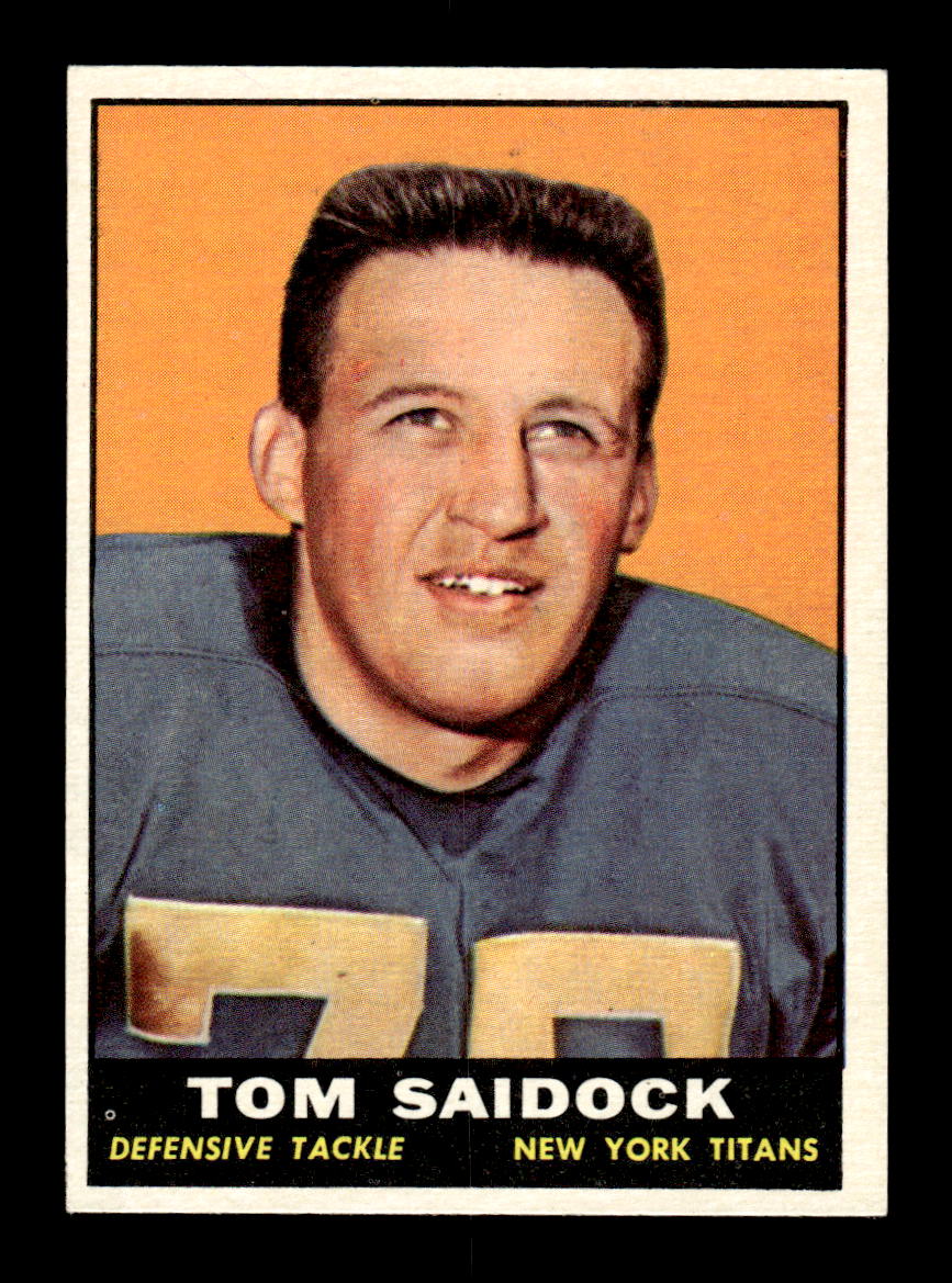 1961 Topps #155 Tom Saidock New York Titans VGEX HOF10011102