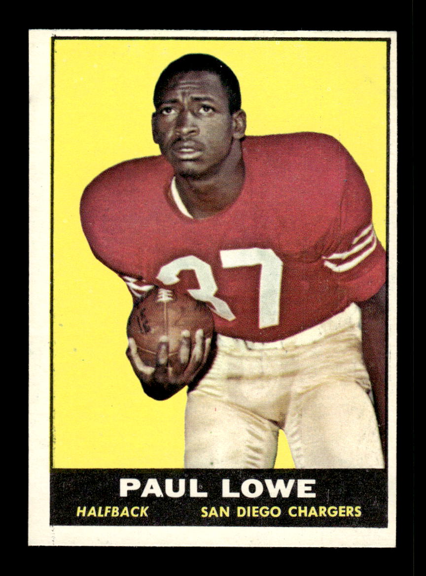 1961 Topps #167 Paul Lowe San Diego Chargers VGEX HOF10011114