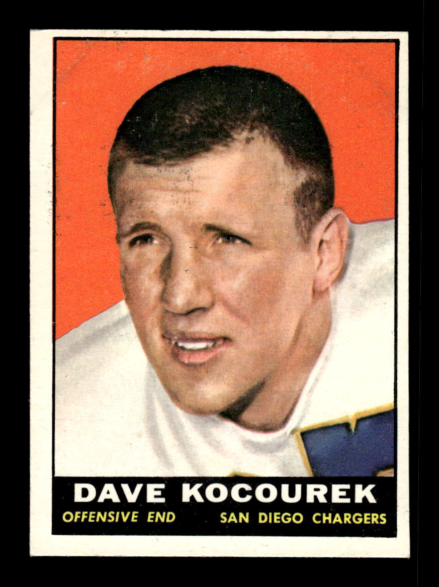 1961 Topps #173 Dave Kocourek San Diego Chargers VGEX HOF10011121