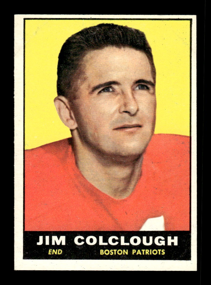 1961 Topps #174 Jim Colclough Boston Patriots VGEX HOF10011122