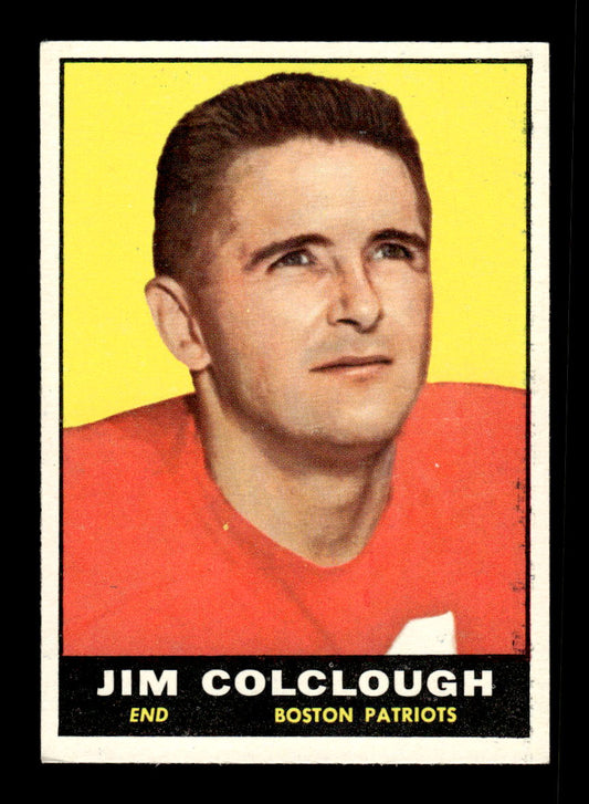 1961 Topps #174 Jim Colclough Boston Patriots VGEX HOF10011123