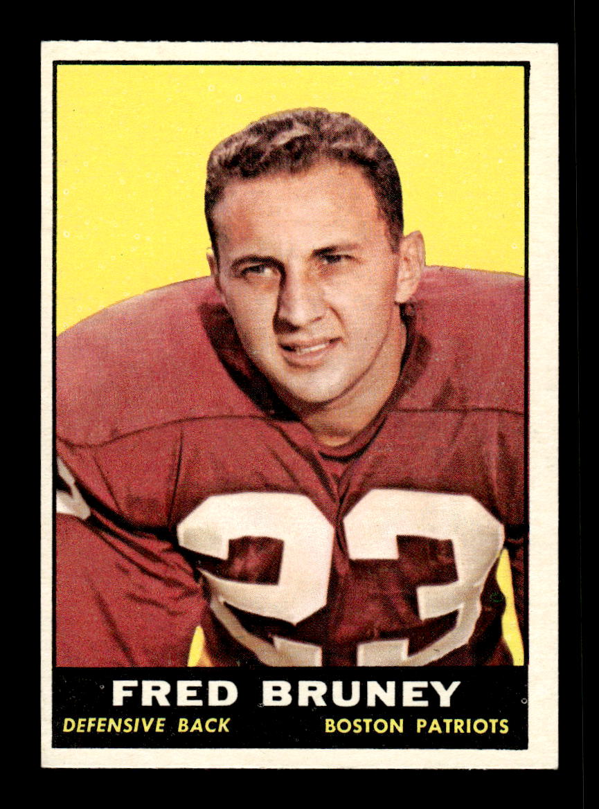 1961 Topps #177 Fred Bruney Boston Patriots VGEX HOF10011125