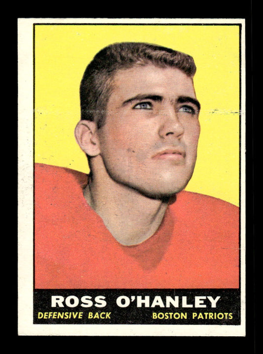 1961 Topps #178 Ross O'Hanley Boston Patriots VGEX HOF10011126