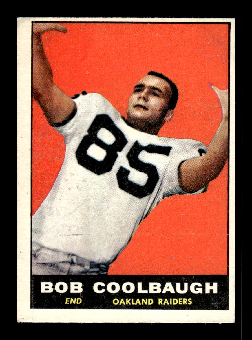 1961 Topps #189 Bob Coolbaugh Oakland Raiders VGEX HOF10011132