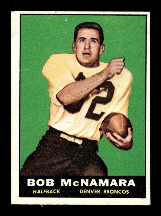 1961 Topps #196 Bob McNamara Denver Broncos VGEX HOF10011139