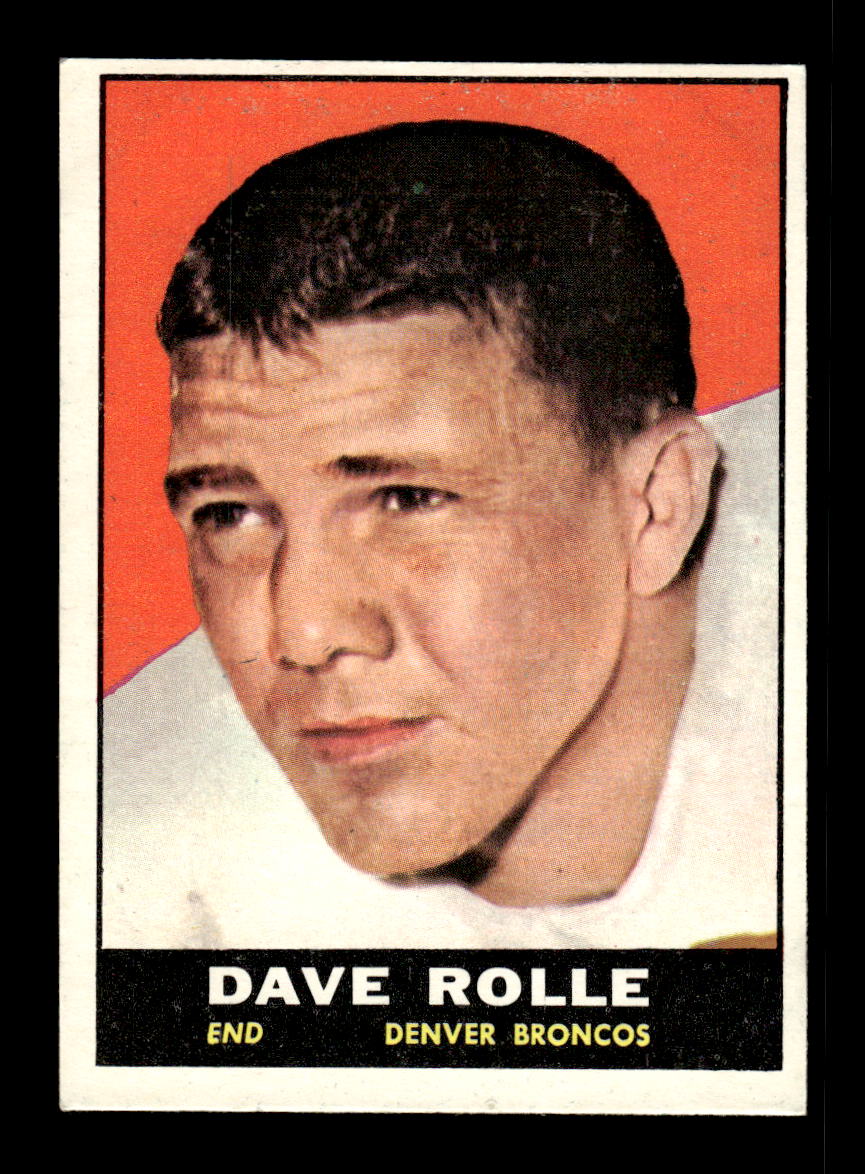 1961 Topps #197 Dave Rolle Denver Broncos VGEX HOF10011140