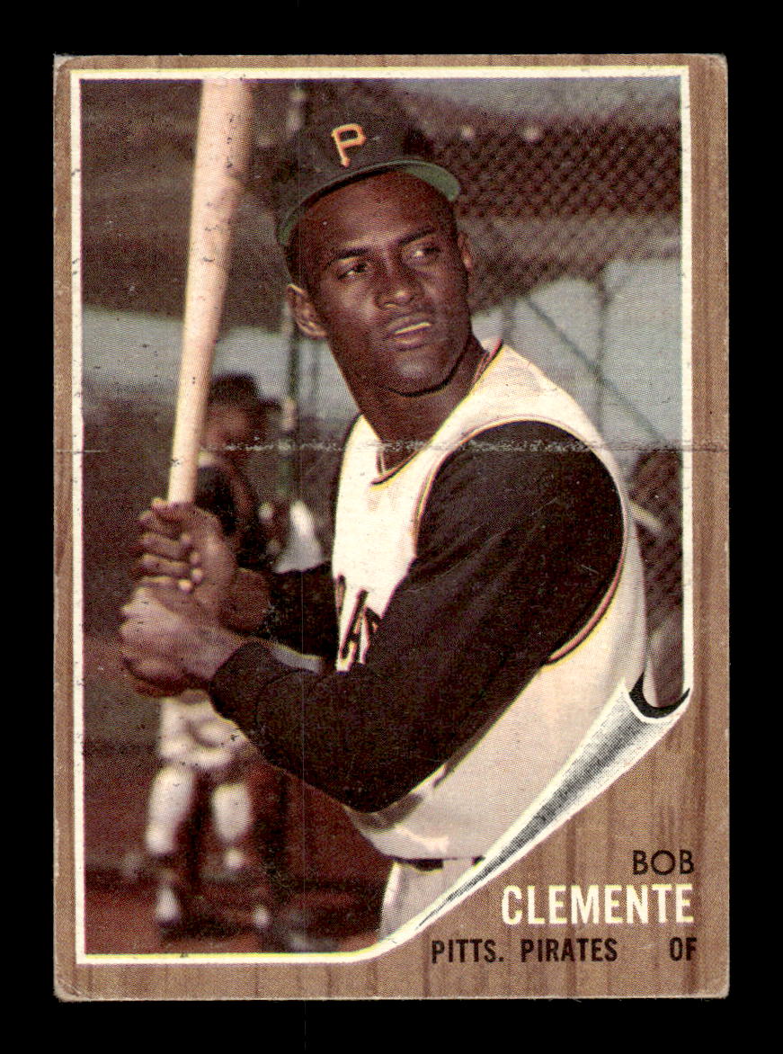 1962 Topps #10 Bob Clemente Pittsburgh Pirates VG HOF10011150